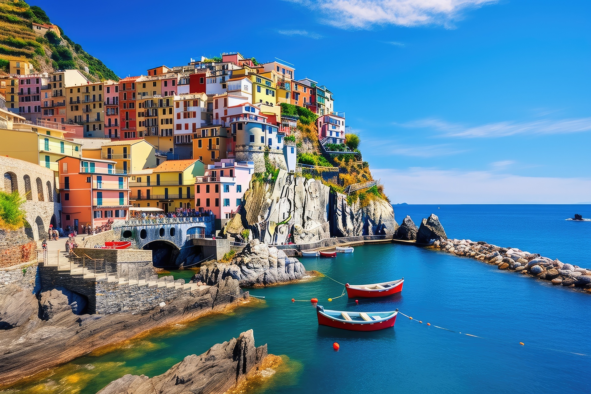 Self-drive route through the Italian countryside