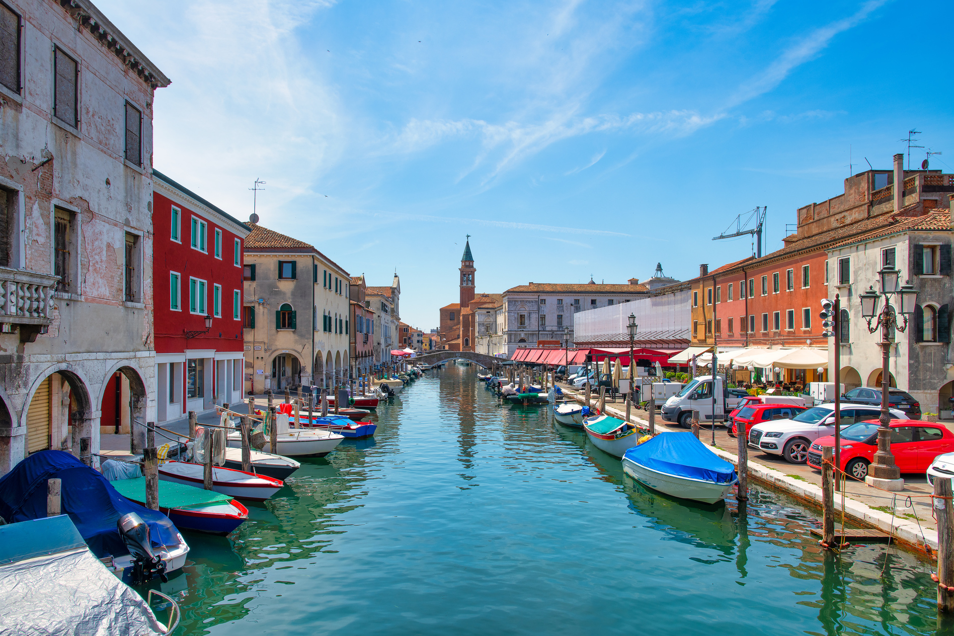 Canalside in Chioggia, Italy